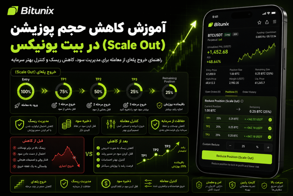 آموزش کاهش حجم پوزیشن (Scale Out) در بیت یونیکس