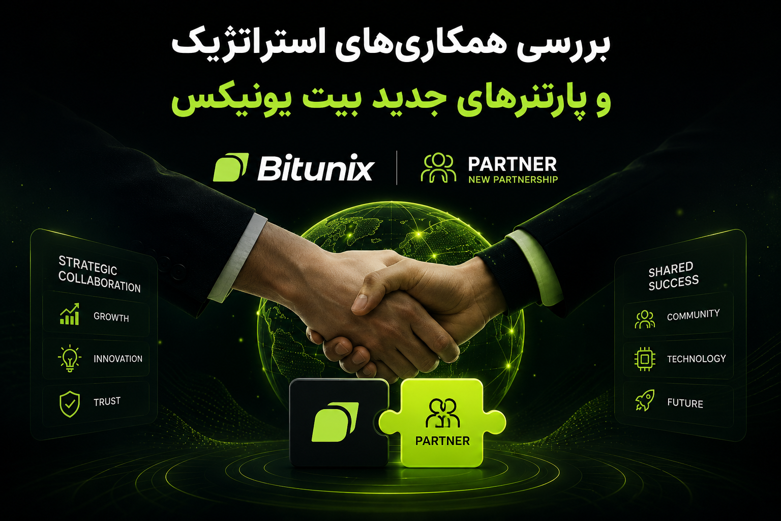 بررسی همکاری‌های استراتژیک و پارتنرهای جدید صرافی بیت یونیکس